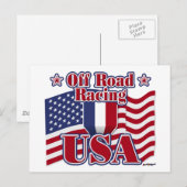 Off Road Racing USA Postkarte (Vorne/Hinten)
