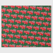 Off Road Santa Wrapping Paper Geschenkpapier (Flach)
