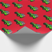 Off-Road SUV Black Santa! Geschenkpapier (Ecke)