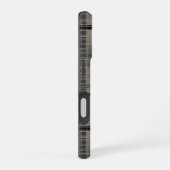 Off-Set Modernes Kariert Grau iPhone 16 Hülle (Rechte Seite)