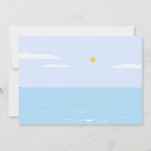 Off The Boat Swim Party Einladung (Rückseite)