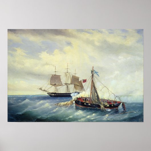 Off the coast of Nargen Island Poster (Vorne)
