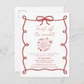 Off The Market Bridal Shower Invitation Template Einladungspostkarte (Vorne/Hinten)