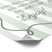 Off The Market Hand Drawn Bridal Shower Mimosa Bar Poster (Ecke)