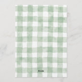 Off the Market Modern Calligraphy Bridal Shower Einladung (Rückseite)