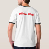 "Off The Wall" T-Shirt mit anpassbarem Namen (Rückseite)