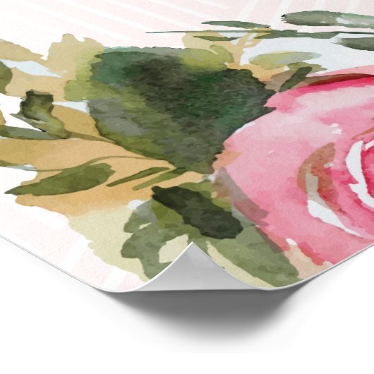 Off to Altar Kentucky Derby Brautparty Sign Poster (Ecke)