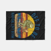Off to be radical left scum frog riding bicycle fleecedecke (Vorderseite (Horizontal))