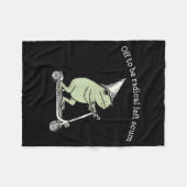 Off to be radical left scum funny meme frog fleecedecke (Vorderseite (Horizontal))