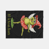 Off To Break Hearts Funny Frog Valentines Women Gi Fleecedecke (Vorderseite (Horizontal))