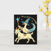 Off To Cause A Kerfuffle Funny Chaotic Weird Anima Karte (Gelbe Blume)