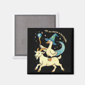 Off To Cause A Kerfuffle Funny Chaotic Weird Anima Magnet (Vorderseite/Rückseite)