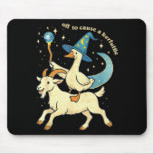 Off To Cause A Kerfuffle Funny Chaotic Weird Anima Mousepad (Vorne)