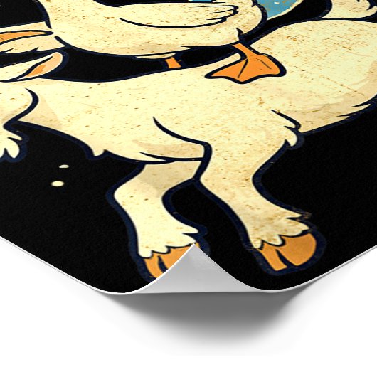 Off To Cause A Kerfuffle Funny Chaotic Weird Anima Poster (Ecke)