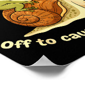 Off To Cause A Kerfuffle Funny Cowboy Frog Meme Poster (Ecke)