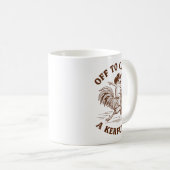 Off To Cause A Kerfuffle Funny Cowboy Frog Riding  Kaffeetasse (VorderseiteRechts)