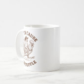 Off To Cause A Kerfuffle Funny Cowboy Frog Riding Kaffeetasse (Vorderseite Links)