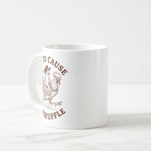 Off To Cause A Kerfuffle Funny Cowboy Frog Riding  Kaffeetasse (Vorderseite Links)