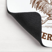 Off To Cause A Kerfuffle Funny Cowboy Frog Riding Mousepad (Ecke)