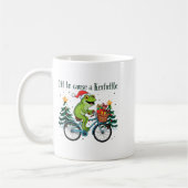 Off To Cause A Kerfuffle Funny Frog Santa Christma Kaffeetasse (Links)
