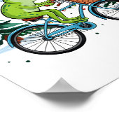 Off To Cause A Kerfuffle Funny Frog Santa Christma Poster (Ecke)