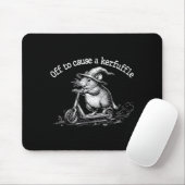 Off To Cause A Kerfuffle Funny Groundhog Scooter M Mousepad (Mit Mouse)