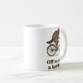 Off To Cause A Kerfuffle Funny Raccoon Meme Boys M Kaffeetasse (VorderseiteRechts)