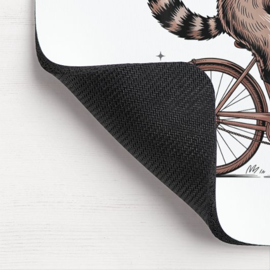 Off To Cause A Kerfuffle Funny Raccoon Meme Men Wo Mousepad (Ecke)