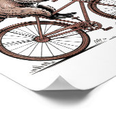 Off To Cause A Kerfuffle Funny Raccoon Meme Men Wo Poster (Ecke)