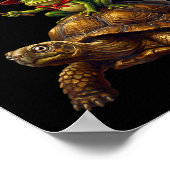 Off To Cause A Kerfuffle Funny Whimsical Frog Wiza Poster (Ecke)