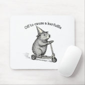 Off To Cause A Kerfuffle Weirore Sayings Funny Mem Mousepad (Mit Mouse)