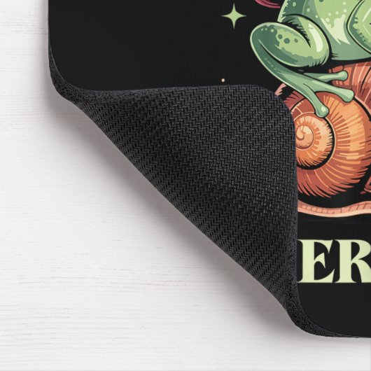 Off To Cause A Kerfuffle Whimsical Wizard Frog Mem Mousepad (Ecke)