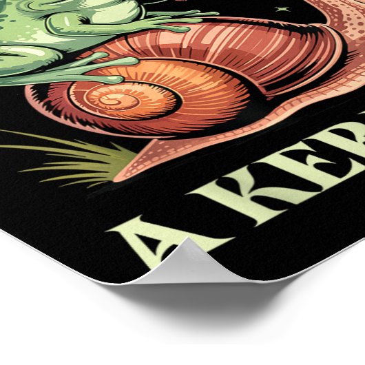 Off To Cause A Kerfuffle Whimsical Wizard Frog Mem Poster (Ecke)