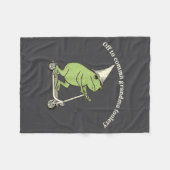 Off To Commit Grandma Foolery Funny Frog Meme  Fleecedecke (Vorderseite (Horizontal))