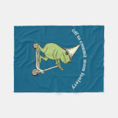 Off To Commit Mom Foolery Funny Frog Meme Fleecedecke (Vorderseite (Horizontal))