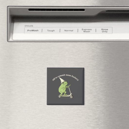 Off To Commit Mom Foolery Funny Frog Meme Magnet (In Situ (Geschirrspüler))