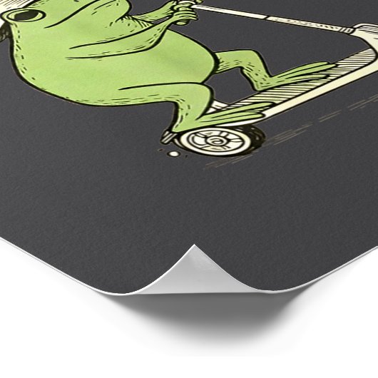 Off To Commit Mom Foolery Funny Frog Meme  Poster (Ecke)