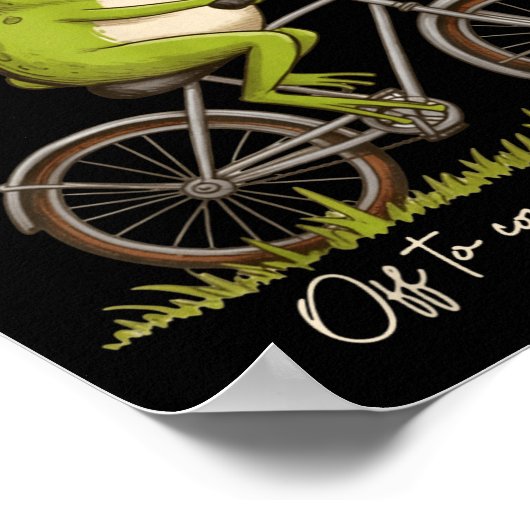 Off To Commit Mom Foolery Funny Frog Meme  Poster (Ecke)