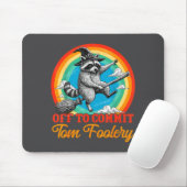 Off To Commit Tom Foolery Raccoon Funny Retro Desi Mousepad (Mit Mouse)