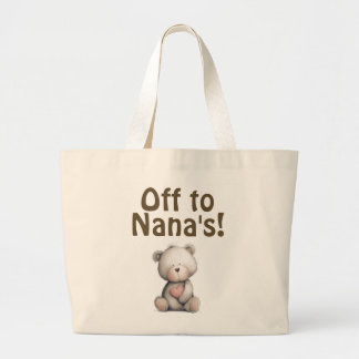 Off to Nana's! Tote bag Jumbo Stoffbeutel