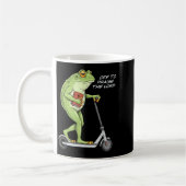 Off To Praise D Lord Funny Frog Christian Meme Kaffeetasse (Links)