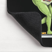 Off To Praise D Lord Funny Frog Christian Meme Mousepad (Ecke)