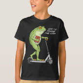 Off To Praise D Lord Funny Frog Christian Meme T-Shirt (Vorderseite)