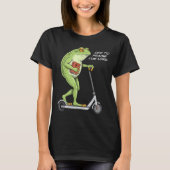 Off To Praise D Lord Funny Frog Christian Meme T-Shirt (Vorderseite)