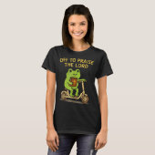 Off To Praise The Lord Frog Christian T-Shirt (Vorne ganz)