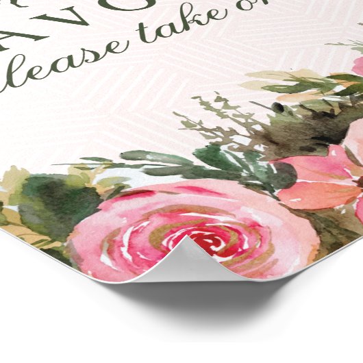 Off to the Altar Derby Brautparty Favorits Sign Poster (Ecke)