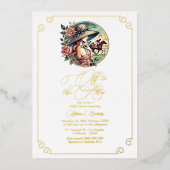 "Off to the Altar" Derby-Inspiriert Brautparty Folieneinladung (Vorderseite)