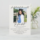 Off White 2 Foto Script Abitur Ankündigung (Stehend Vorderseite)