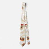 Off White Chambered Nautilus Print Krawatte (Vorderseite)