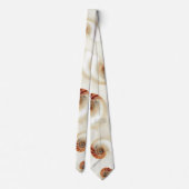 Off White Chambered Nautilus Print Krawatte (Rückseite)
